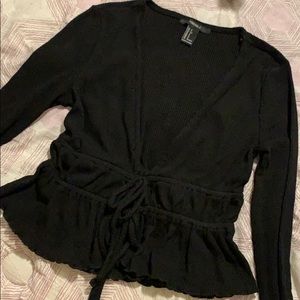 Forever 21 Black Tie Long Sleeve